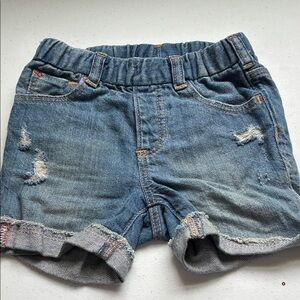 Gap baby ' Blue Denim Ruffle Hem Shorts